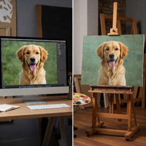 Favorite Pet Photo to Painting